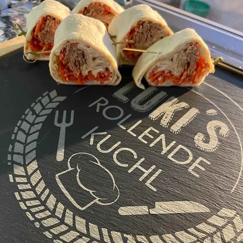 Wraps im Foodtruck Catering von Luki’s Rollender Kuchl in Enzersfeld im Weinviertel
